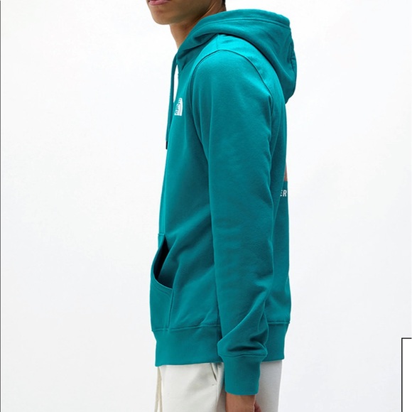 The North Face Green Recycled Box NSE Hoodie Porcelain Green - Picture 3 of 14